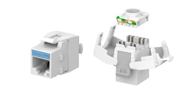 Cat6 Unshielded Keystone Jack, Toolless