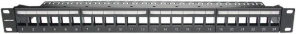 1HU 24 Ports Modular Patch Panel